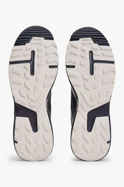 Tommy Hilfiger Tommy Hilfiger Erkek Nefes Alabilen Fileli Üst Yüzey Rahat ve Yüksek Taban Mavi Sneaker FM0FM05567-DW5