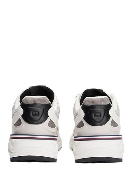 Tommy Hilfiger Tommy Hilfiger Erkek Nefes Alabilen Fileli Üst Yüzey Rahat ve Yüksek Taban Gri Sneaker FM0FM05567-PQ8