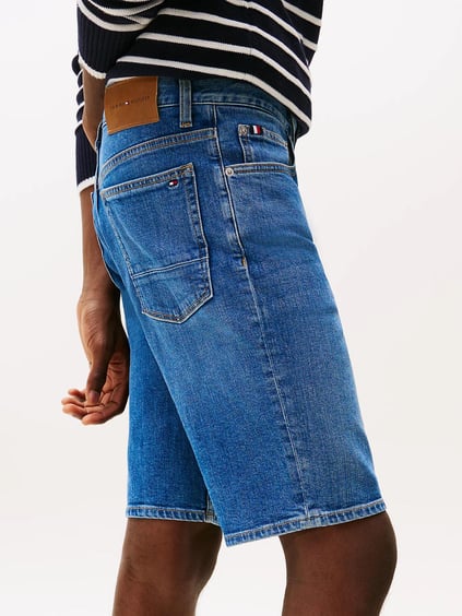 TOMMY HILFIGER Tommy Hilfiger Erkek Normal Bel Rahat Kısa Denim Lacivert Şort MW0MW39194-1BE