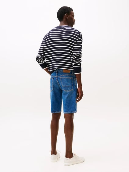 TOMMY HILFIGER Tommy Hilfiger Erkek Normal Bel Rahat Kısa Denim Lacivert Şort MW0MW39194-1BE
