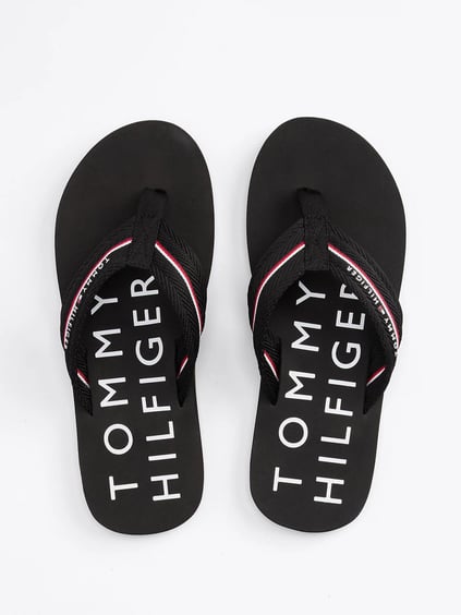 Tommy Hilfiger Tommy Hilfiger Erkek Rahat Taban Siyah Terlik FM0FM05340-BDS