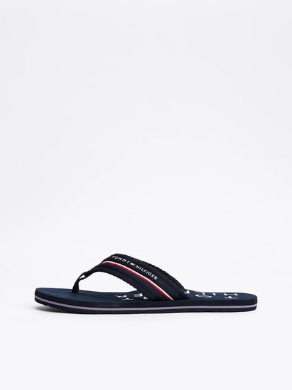 Tommy Hilfiger Tommy Hilfiger Erkek Rahat Taban Mavi Terlik FM0FM05340-DW5