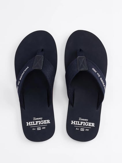 Tommy Hilfiger Tommy Hilfiger Erkek Rahat Taban Lacivert Terlik FM0FM05339-DW5