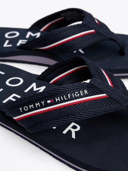 Tommy Hilfiger Tommy Hilfiger Erkek Rahat Taban Mavi Terlik FM0FM05340-DW5