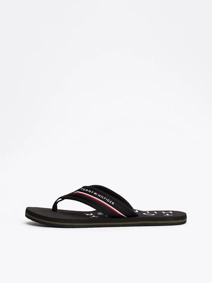 Tommy Hilfiger Tommy Hilfiger Erkek Rahat Taban Siyah Terlik FM0FM05340-BDS