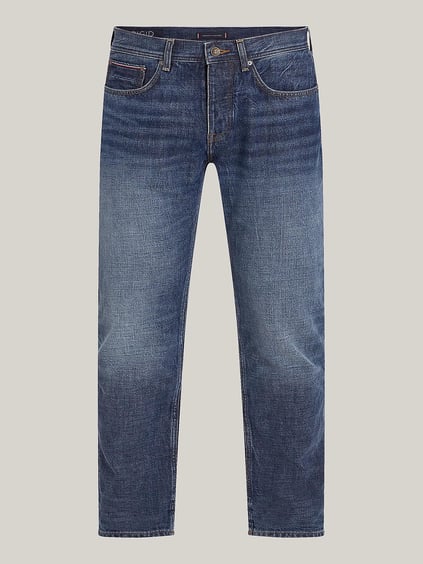 Tommy Hilfiger Tommy Hilfiger Erkek Regular Fit Normal Paça Denim Lacivert Jeans MW0MW36684-1BA