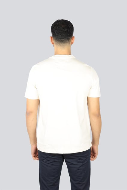 TOMMY HILFIGER Tommy Hilfiger Erkek Regular Fit Yuvarlak Yaka Önü İşeleme Desenli Kısa Kollu Sarı T-Shirt MW0MW37441-Z00