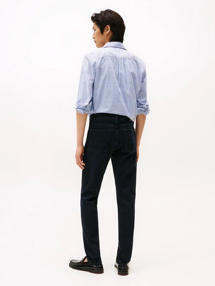 TOMMY HILFIGER Tommy Hilfiger Erkek Slim Fit Normal Bel Dar Paça Denim Lacivert Jeans MW0MW37813-1BN
