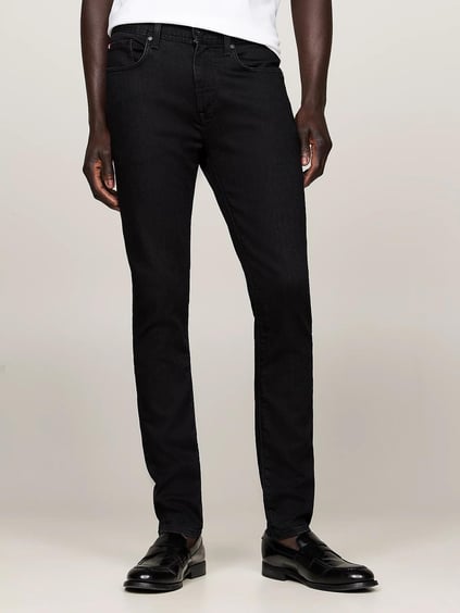 Tommy Hilfiger Tommy Hilfiger Erkek Slim Fit Normal Bel Pamuklu Siyah Jeans MW0MW36685-1B4