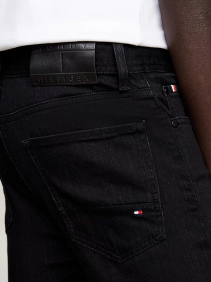 Tommy Hilfiger Tommy Hilfiger Erkek Slim Fit Normal Bel Pamuklu Siyah Jeans MW0MW36685-1B4