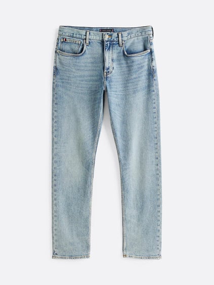 TOMMY HILFIGER Tommy Hilfiger Erkek Yüksek Belli Straigt Fit Normal Paça Mavi Jeans MW0MW37819-1AA