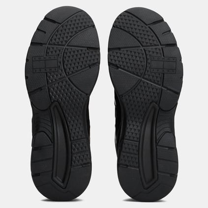 Tommy Hilfiger Tommy Hilfiger Erkek Yüksek Rahat Taban Nefes Alabilen File Detaylı Siyah Sneaker EM0EM01622-BDS