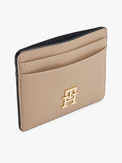 TOMMY HILFIGER Tommy Hilfiger Kadın Ana Bölmeli Gold TH Monogram Logolu Bej Cüzdan AW0AW17474-AFE