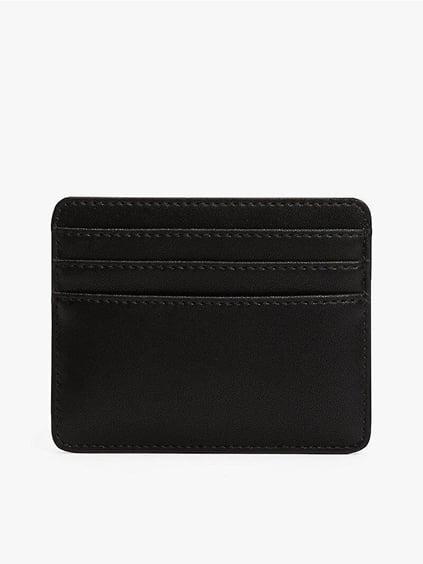 TOMMY HILFIGER Tommy Hilfiger Kadın Ana Bölmeli Gold TH Monogram Logolu Siyah Cüzdan AW0AW17474-BDS