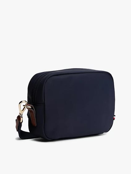 Tommy Hilfiger Tommy Hilfiger Kadın Ayarlanabilir Omuz Askılı TH Monogram Logolu Lacivert Omuz Çantası AW0AW17704-DW6