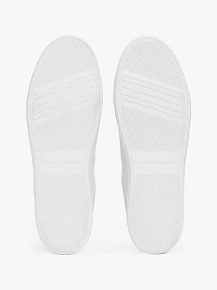 TOMMY HILFIGER Tommy Hilfiger Kadın Bağcıklı Marka Logolu Spor Stil Ekru Sneaker FW0FW08322-0LH