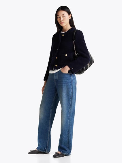 Tommy Hilfiger Tommy Hilfiger Kadın Deri Düz Balerin Siyah Babet FW0FW08355-BDS
