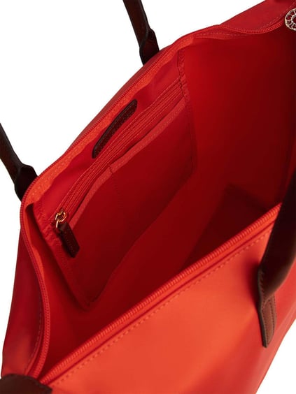 Tommy Hilfiger Tommy Hilfiger Kadın Fermuarlı İç Cepli Metalik TH Logolu Kısa Askılı Turuncu Omuz Çantası AW0AW17711-SPP