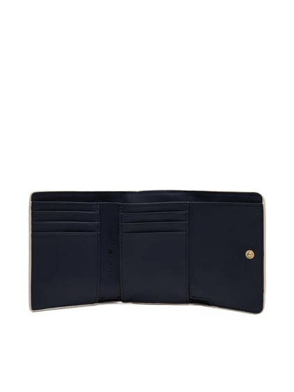 TOMMY HILFIGER Tommy Hilfiger Kadın Ön Tarafta Kabartmalı Logo İç Bölmeli Bej Cüzdan AW0AW17257-AA8