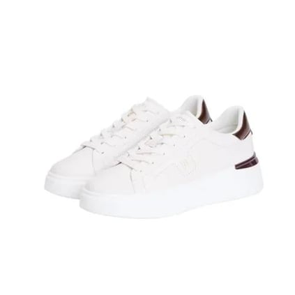 Tommy Hilfiger Tommy Hilfiger Kadın Platform Taban %100 Deri TH Logolu Beyaz Sneaker FW0FW08817-YBH