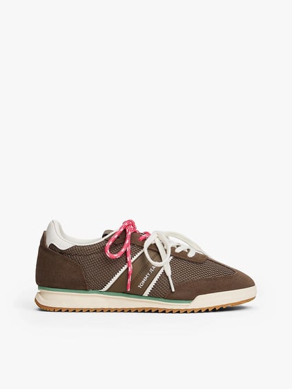Tommy Hilfiger Tommy Hilfiger Kadın Rahat Taban Nefes Alabilir Üst Yüzey Süet Detaylı Haki Sneaker EN0EN02862-RBM