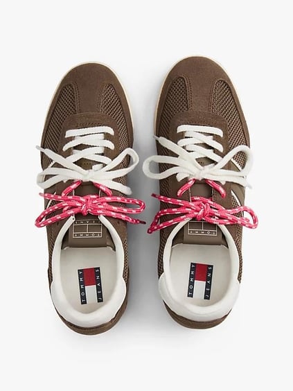 Tommy Hilfiger Tommy Hilfiger Kadın Rahat Taban Nefes Alabilir Üst Yüzey Süet Detaylı Haki Sneaker EN0EN02862-RBM