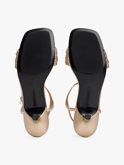 TOMMY HILFIGER Tommy Hilfiger Kadın Stiletto Topuk Model Yüksek Topuklu Gold Sandalet FW0FW08611-0HS