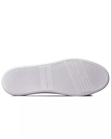 TOMMY HILFIGER Tommy Hilfiger Kadın Yuvarlak Hafif Sert Burun Yumuşak Kalın Taban Beyaz Sneaker FW0FW08648-YBS