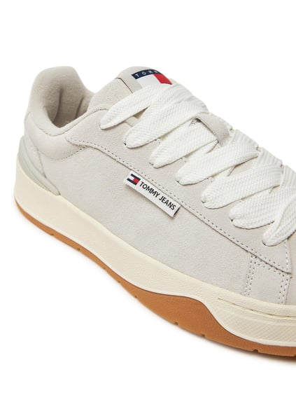 TOMMY HILFIGER Tommy Hilfiger Kadın Yüksek Rahat Taban Süet Gri Ayakkabı EN0EN02677-P06