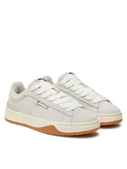 TOMMY HILFIGER Tommy Hilfiger Kadın Yüksek Rahat Taban Süet Gri Ayakkabı EN0EN02677-P06