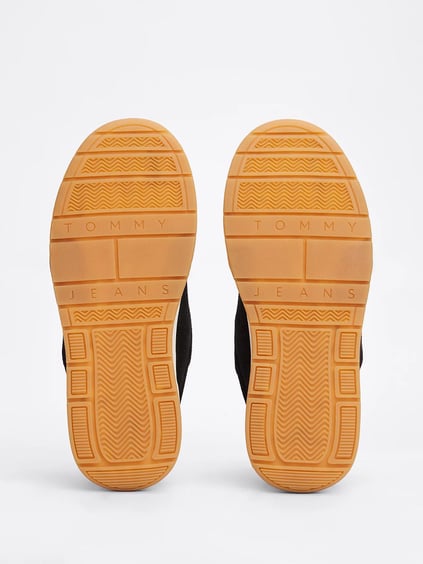 TOMMY HILFIGER Tommy Hilfiger Kadın Yüksek Rahat Taban Süet Siyah Sneaker EN0EN02677-BDS