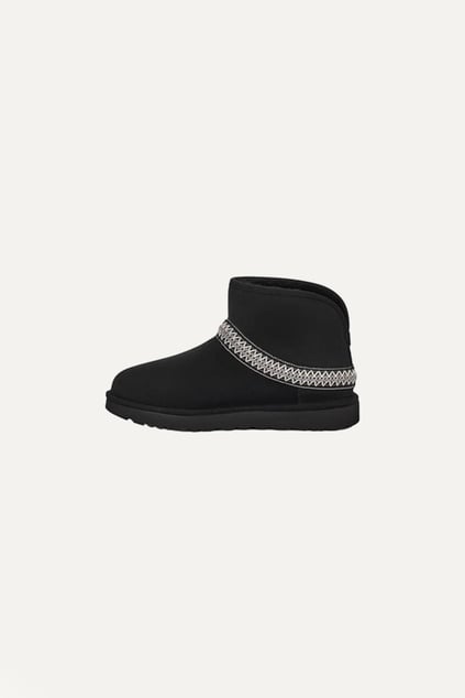 UGG UGG Kadın Bilek Desenli Süet Siyah Bot & Bootie 1158262-SİYAH