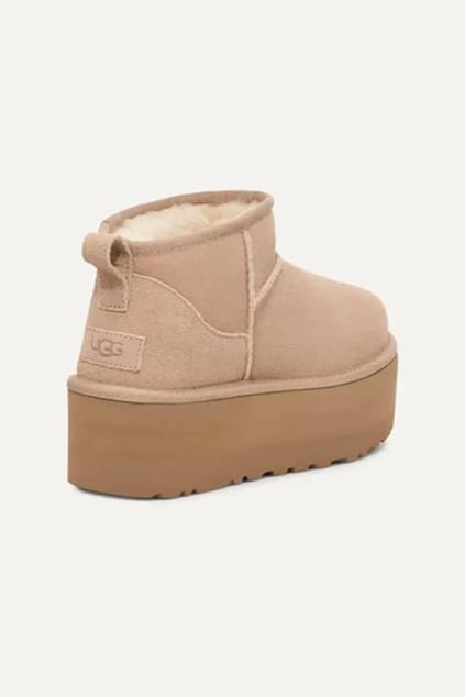 UGG UGG Kadın Düz Taban Logo Baskılı Rahat Spor Stil Taba Bot & Bootie 1135092-TABA