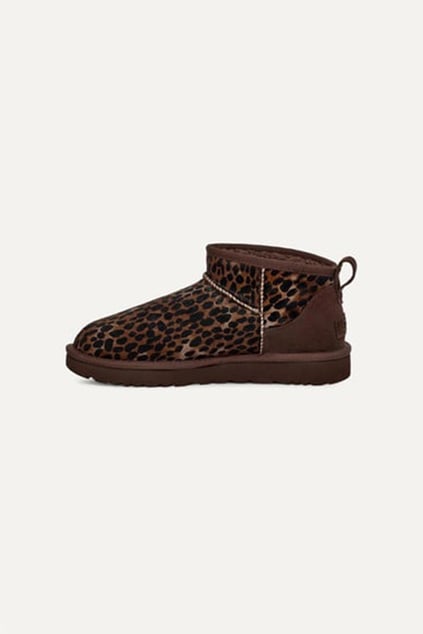 UGG UGG Kadın Kauçuk Tabanlı Leopar Desenli Leopar Bot & Bootie 1158328-LEOPAR
