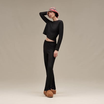 UGG UGG Kadın Logolu Suni Deri Günlük Kullanım Taba Bot & Bootie 1158215-TABA