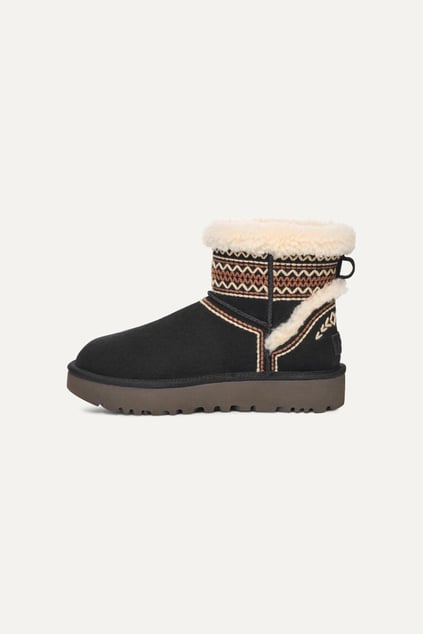 UGG UGG Kadın Platform Tabanlı Kürk Detaylı Rahat SİYAH Bot & Bootie 1158281-SİYAH