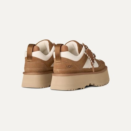 UGG UGG Kadın Platform Yastık Tabanlı Süet Detaylı Taba Sneaker 1171541-CHESTNUT
