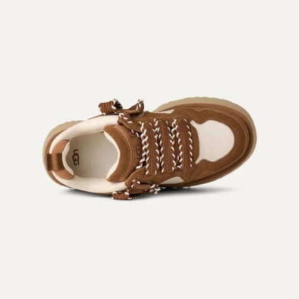 UGG UGG Kadın Platform Yastık Tabanlı Süet Detaylı Taba Sneaker 1171541-CHESTNUT
