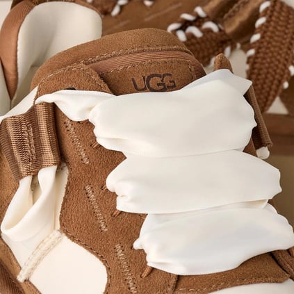 UGG UGG Kadın Platform Yastık Tabanlı Süet Detaylı Taba Sneaker 1171541-CHESTNUT