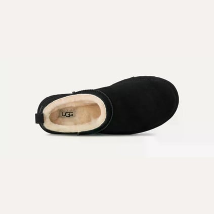 UGG UGG Kadın Rahat Düşük Taban Süet Üst Yüzeyli Siyah Terlik 1173891-BLACK