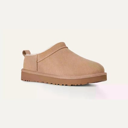 UGG UGG Kadın Rahat Düşük Taban Süet Üst Yüzeyli Kum Terlik 1173891-SAND
