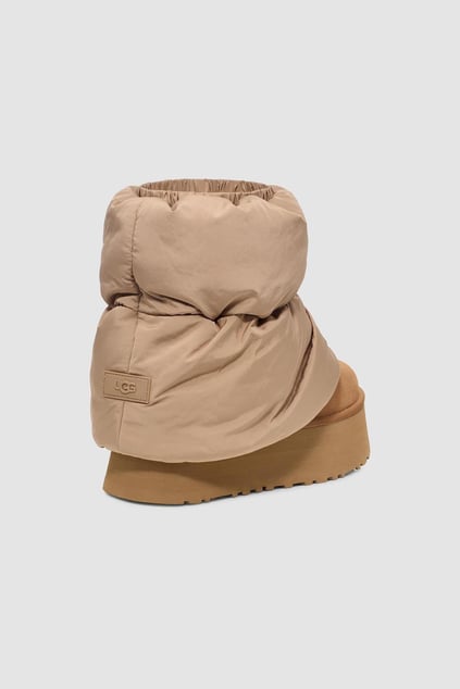 UGG UGG Kadın Süet Topuk Dolgu Neopren Gövde Boğaz Kısmı Çorap Geçmeli Taba Bot & Bootie 1158275-TABA