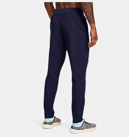 Under Armour Under Armour Erkek Logolu Beli Lastikli Yüksek Bel Slim Fit Siyah1 Eşofman Altı 1352028-410