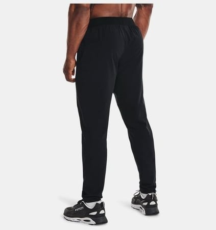Under Armour Under Armour Erkek Logolu Beli Lastikli Yüksek Bel Slim Fit Siyah Eşofman Altı 1352028-001