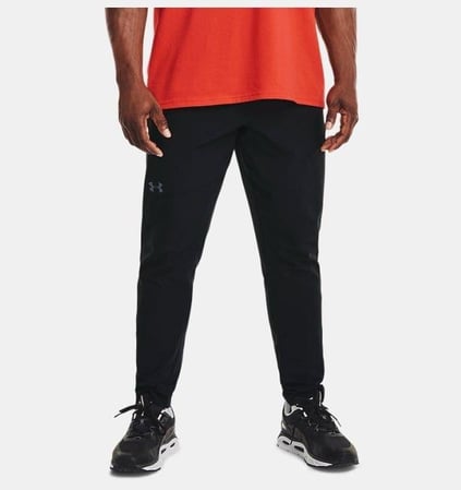 Under Armour Under Armour Erkek Logolu Beli Lastikli Yüksek Bel Slim Fit Siyah Eşofman Altı 1352028-001