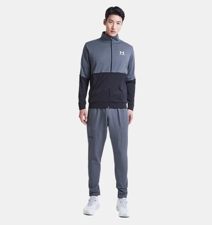 Under Armour Under Armour Erkek Logolu Beli Lastikli Yüksek Bel Slim Fit Antrasit Eşofman Altı 1352028-012