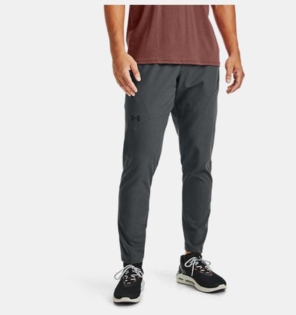 Under Armour Under Armour Erkek Logolu Beli Lastikli Yüksek Bel Slim Fit Antrasit Eşofman Altı 1352028-012