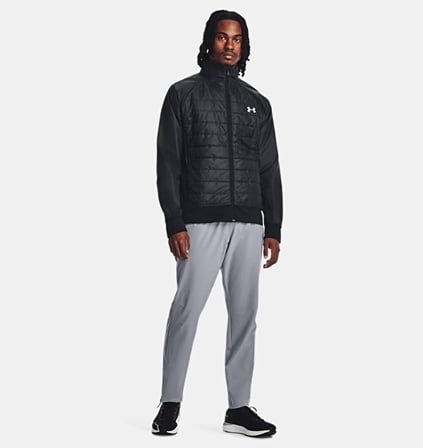 Under Armour Under Armour Erkek Marka Logo Detaylı Şişme Dik Yaka Siyah Ceket 1380868-001