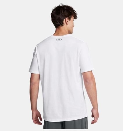 Under Armour Under Armour Erkek Pamuklu Regular Fit Yuvarlak Yaka Beyaz T-Shirt 1386793-100