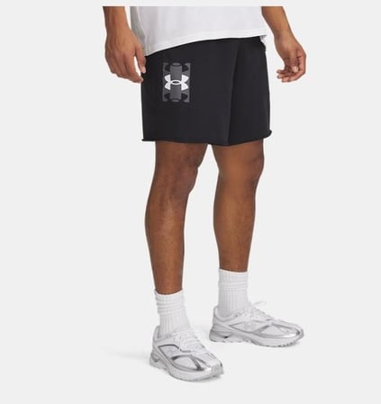 Under Armour Under Armour Erkek Regular Fit Nefes Alabilir Kumaş Logo Baskılı Siyah Şort 1390147-001
